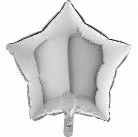 Gümüş Yıldız Folyo Balon 46cm