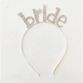 Bride Taşlı Metal Taç