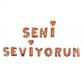 Rose Seni Seviyorum Folyo Balon
