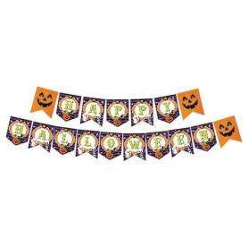 Zikzak Banner Happy Halloween